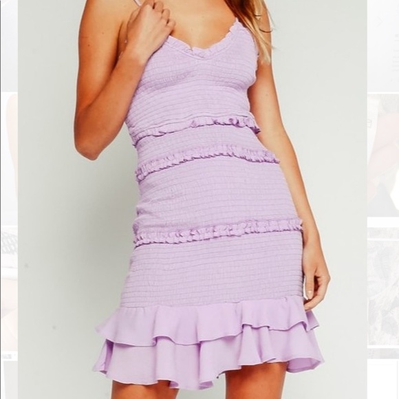 Olivaceous Dresses & Skirts - Olivaceous Smocked Ruffle Hem Dress